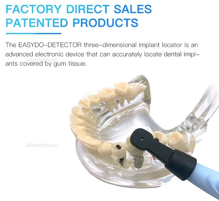 Dental Implant Locator Smart Finder Implant Detector Three-dimesonal Rotatabely Sensor